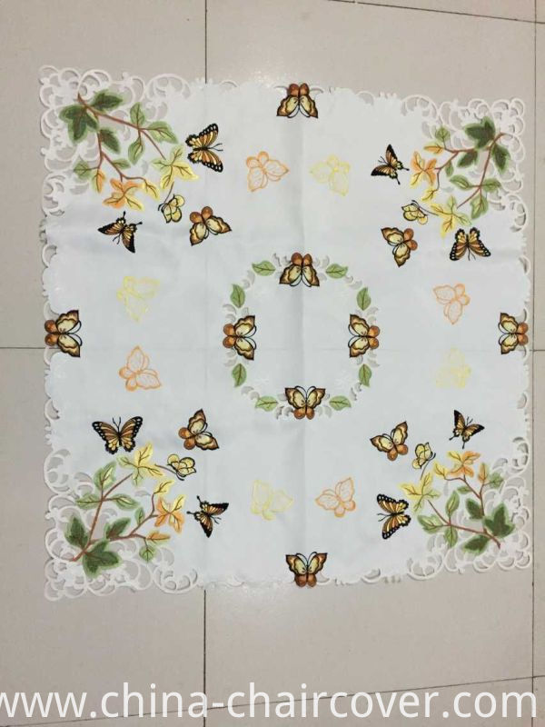 Butterfly Embroidery Easter Day Tablecloth 2016